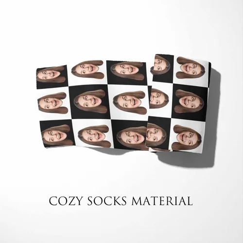 Vista 6 de Artsadd Calcetines personalizados con imagen, calcetines personalizados con foto de perro y gato, regalos divertidos unisex personalizados