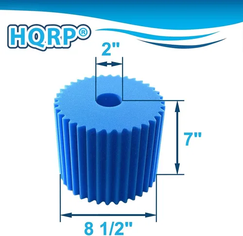Vista 5 de HQRP Filtro de espuma azul (7" x 8 1/2") compatible con aspiradoras centrales Electrolux Aerus Centralux E130A E130B E130F E130G E130J 1590 1590A
