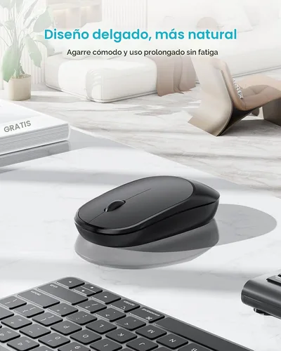 Vista 5 de Lekvey Combo de teclado numérico y mouse inalámbricos, teclado numérico