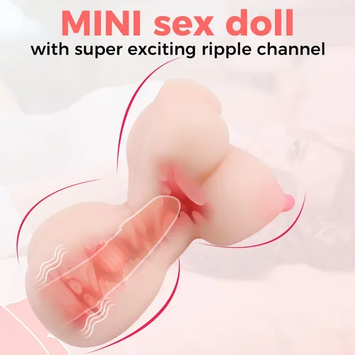 Vista 4 de 2in1 Male Masterburbatar Hands Free Life Size Pussy Pocket Free Life Size Silicone Blowjobob Machine for Man Mens Masterbuters Masturebor Adult Toy