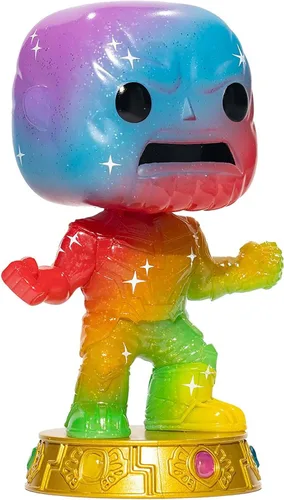 Vista 2 de Funko Marvel Infinity Saga Thanos Art Series Pop! Figura de vinilo con pop premium! Protector Entertainment Earth Exclusivo