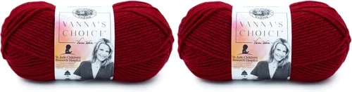 Vista 82 de Lion Brand Yarn (1 madeja) Hilo Vanna's Choice, mármol gris Everyday Basic Worsted Weight acrílico tejido y fibra de ganchillo para mantas
