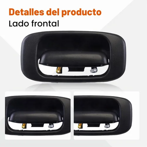 Vista 4 de Perfit Liner Puerta trasera con borde bisel, manija negra para Silverado