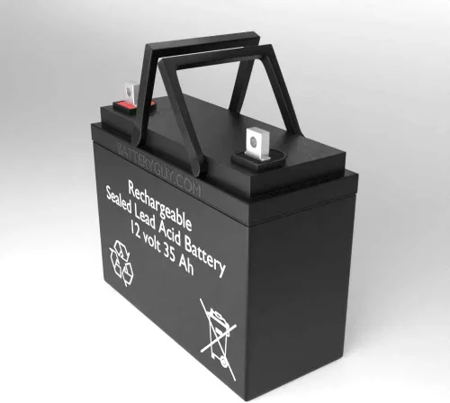 Vista 3 de BatteryGuy Batería de plomo ácido sellada recargable de 12V 35Ah (cantidad de 4)