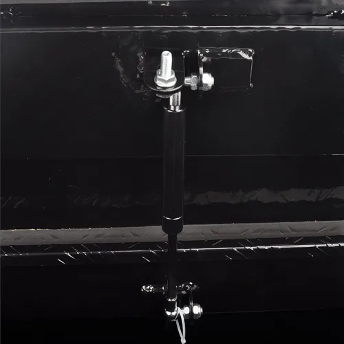 Vista 8 de Caja de herramientas de lengüeta de remoleta de aluminio de 26 pulgadas, caja de almacenamiento de utilidad amplia para remolque, organizador