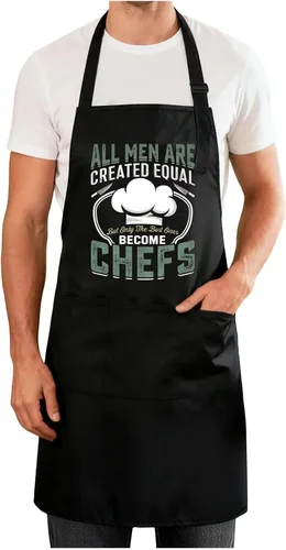Vista 20 de Delantales divertidos para hombres y mujeres, perfectos para cocina, barbacoa, hornear, esposa, marido, regalo de cumpleaños para papá