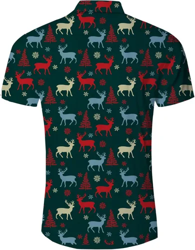 Vista 2 de Goodstoworld Camisas hawaianas con botones novedosas para hombre