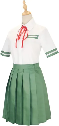 Vista 2 de Drofe Suzume cosplay uniforme escolar para niñas Falda Suzume para disfraz de Halloween