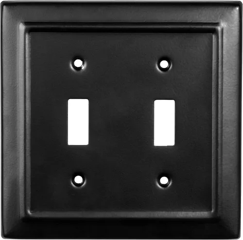 Vista 19 de Monarch Abode Placa de Pared de Interruptor de Palanca de 1 Gang, Placa de Pared de Interruptor Individual de Metal Arquitectónico, Placa Decorativa