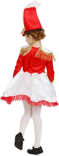 Vista 2 de Dress Up America Disfraz de Majorette de tambor para niñas, uniforme de banda de marcha para niños