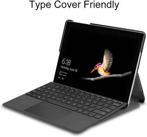 Vista 7 de Gylint Funda para Surface Go 4 2023 /Go 3 2021 /Go 2 2020 /Surface Go 2018, funda inteligente de piel delgada con soporte para lápiz para Microsoft