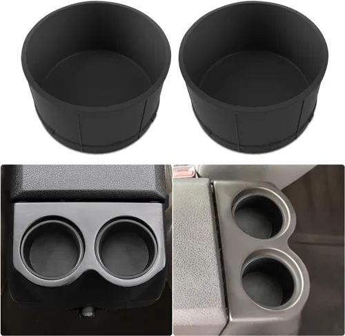 Vista 10 de Soporte para tazas de consola central para Ford F150 2009-2014 con soporte de taza de consola de flujo a través del inserto de repuesto para F150