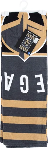 Vista 4 de Northwest NHL Vegas Golden Knights - Toalla de playa, 30 x 60 pulgadas, rayas