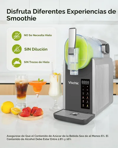 Vista 7 de Máquina de granizado: Máquina de Granizado para uso doméstico con 7 programas preestablecidos y función de limpieza automática, fabricante de Plata