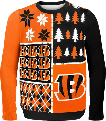 Vista 13 de FOCO NFL Unisex-Adult NFL Busy Block Ugly Sweater