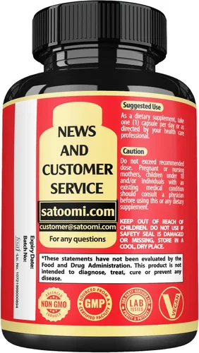 Vista 8 de Satoomi Suplemento NAD con nicotinamida ribósido NR, resveratrol, quercetina - 60 unidades - 30 días