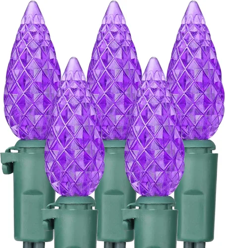 Vista 13 de Brizled Gentle Twinkle C5 - Luces de Navidad de 33 pies, 100 luces LED de Navidad, conectables de 120 V, luz blanca cálida para árbol de Navidad