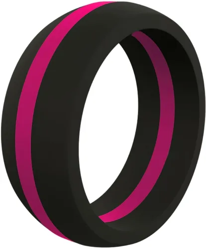 Vista 43 de QALO - Colección de anillos de silicona clásicos para hombre