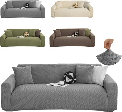 Vista 16 de Fundas elásticas para sofá de 2 cojines, aptas para mascotas, lavables, protectores de muebles con parte inferior elástica para gatos y perros