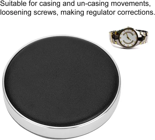 Vista 4 de Cojín de la caja del reloj, reloj de la joyería del movimiento del cojín de la caja protectora del sostenedor de la almohadilla del relojero