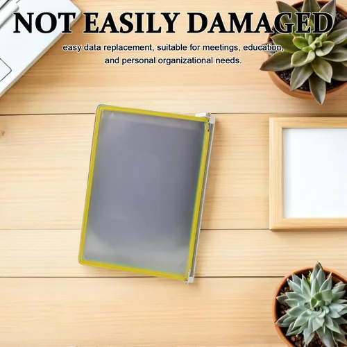 Vista 5 de DOITOOL Wall Mount Reference Organizer: 20 Display Pockets - Flip Reference Display Document Holder - Pvc And Metal File Organizer For Desk Meeting