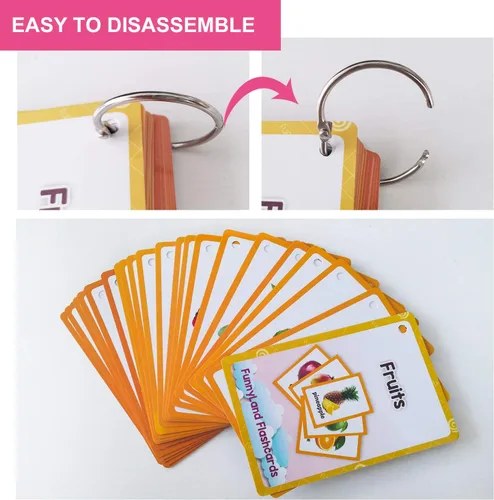 Vista 5 de 21 unids/set fruta niños regalos inglés tarjetas flash tarjeta de bolsillo educativo aprendizaje bebé juguetes para niños pre-jardín de infantes
