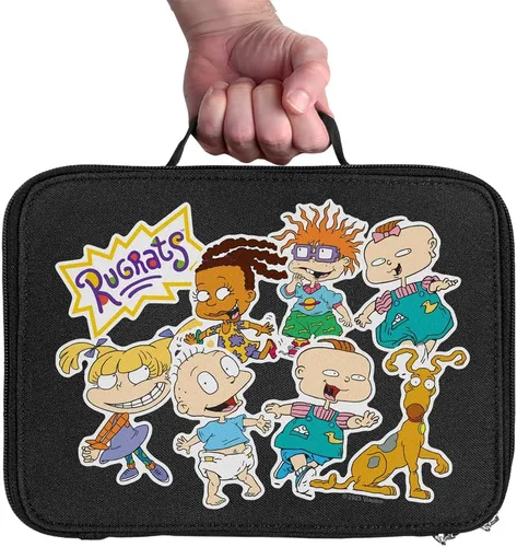 Vista 3 de Rugrats - Fiambrera aislada de lados suaves, sin BPA, 10 x 8 pulgadas Pegatinas para gatear