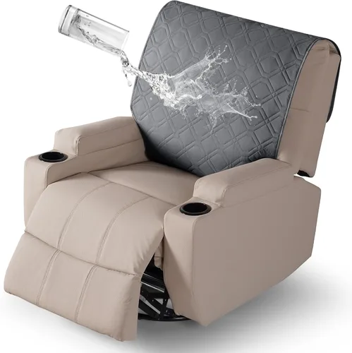 Vista 10 de VANSOFY Fundas para sillas reclinables, 100% impermeables, funda para respaldo reclinable, funda antideslizante para silla de perro, protector
