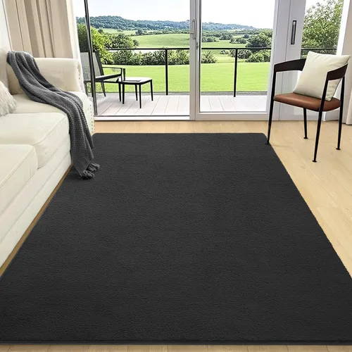 Vista 60 de AROGAN Alfombra Shag de Pasillo de 2 x 4 pies para pasillos, alfombras lavables con espuma viscoelástica para dormitorio, entrada