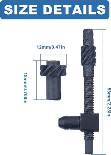 Vista 4 de Kit de tensor de cadena para Husqvarna, kit de tornillos tensor de cadena con tuerca de barra de motosierra de repuesto número de piezas 575260403