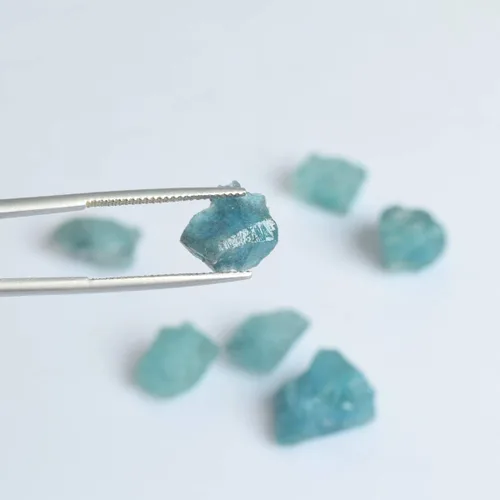 Vista 2 de GEMHUB Juego de 7 cuentas de piedras preciosas ásperas de cristal curativo para taxi, Piedra preciosa, lote de piedras preciosas