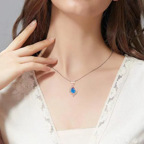 Vista 2 de Mothers Day Necklace Gifts for Mom 925 Sterling Silver Emerald Birthstone Necklace for Mom Infinity Pandent Necklace Women Jewelry Birthday Gifts