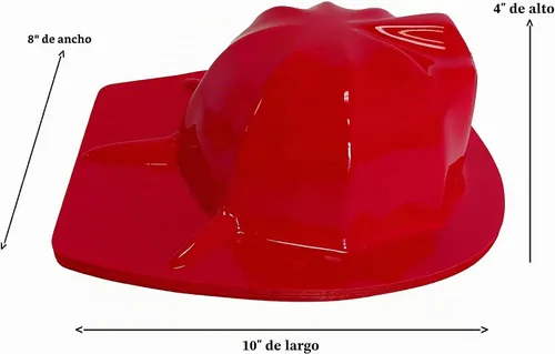 Vista 4 de Casco de bombero infantil (paquete de 12 piezas)