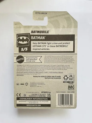 Vista 2 de Hot Wheels 2022 - Batmobile - El Batman 5/5 [Gris] 178/250