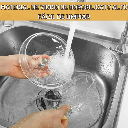 Vista 8 de DOITOOL Olla de sopa de vidrio con tapa, olla de cocina de vidrio borosilicato para estufa, cocción a fuego lento transparente para fideos