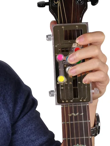 Vista 9 de HERCHR Sistema de aprendizaje de guitarra, herramienta de práctica de guitarra clásica, herramientas de aprendizaje de acordes para principiantes