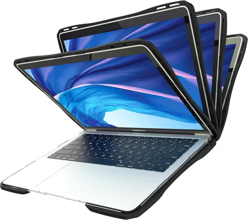 Vista 6 de UZBL Funda para MacBook Air de 13 pulgadas versión 2019 2018, [resistente] bordes protectores delgados de goma con cubierta de policarbonato