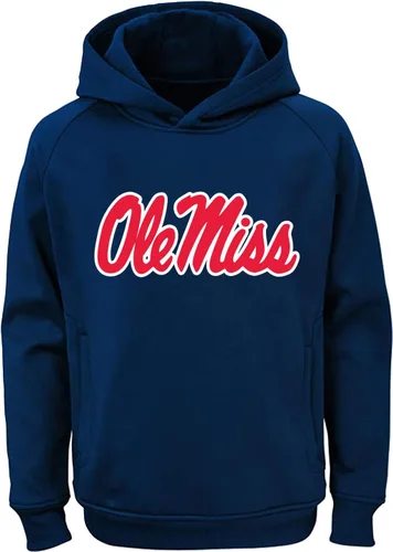 Vista 5 de NCAA Youth 8-20 Team Color Performance Primary Logo Sudadera con capucha Aburn Tigers Armada