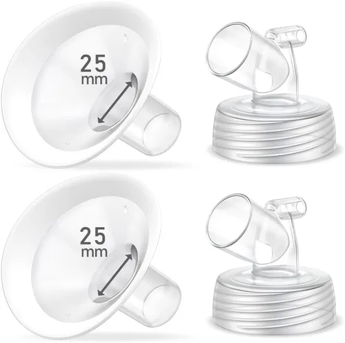 Vista 22 de Juego de 2 bridas de 0.55 pulgadas, protector de borde suave actualizado y conector de base de boca ancha, piezas de bomba para Spectra S2 Spectra
