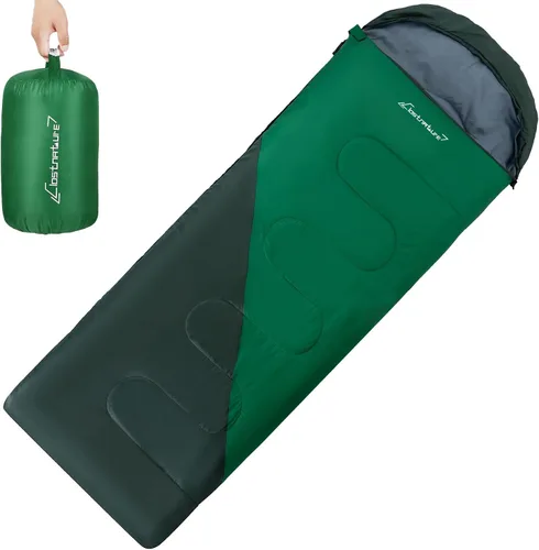 Vista 13 de Clostnature - Saco de dormir para adultos y niños - Saco de dormir ligero para camping para niñas, niños, jóvenes, saco de dormir ultraligero