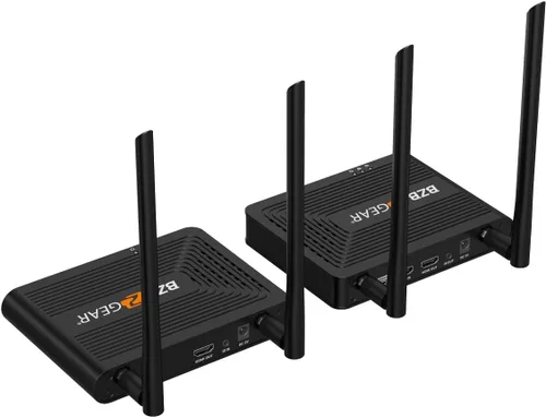 Vista 3 de BZBGEAR 4K 60Hz UHD HDMI 2.0 Receptor/Trasmitter Extensor Kit de hasta 164 pies BG-AIR4KAST