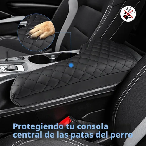 Vista 3 de INTGET Funda de consola central para Chevrolet Chevy Camaro 2016-2022 2023 2024, accesorios de cuero para reposabrazos central, protector de tapa