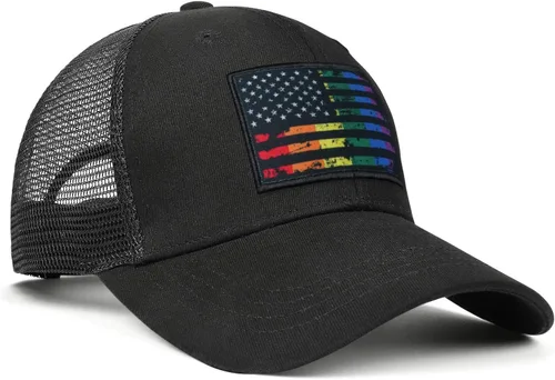 Vista 3 de American Flag Hat Pride Hat LGBT Baseball Cap