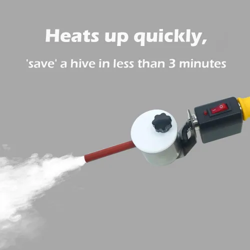 Vista 2 de Vaporizador de ácido oxálico, ácido oxálico atomizando equipo de apicultura para el tratamiento de ácaros de la colmena para abejas 12V 180W