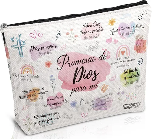Vista 14 de Artículos de viaje esenciales Recuerdos Regalos - Bolsas de maquillaje, neceser de cosméticos y artículos de aseo de regalo para mujeres, niñas