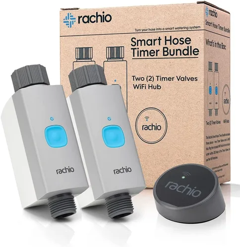 Vista 9 de Rachio Temporizador inteligente de manguera (solo 1 válvula) – Temporizador de grifo para exteriores controlado por aplicación, instalación rápida