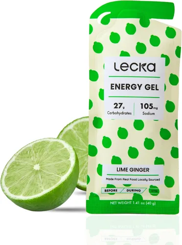 Vista 9 de Lecka Gel energético, 12 geles para ejercicio de resistencia, fabricado con frutas reales y semillas de albahaca, proporciona energía natural