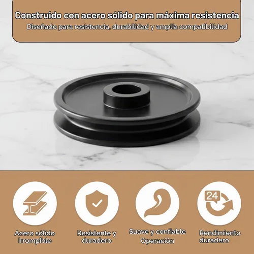 Vista 3 de Abridores de puerta de garaje 144C56 - Polea de acero sólido de 2.5 pulgadas, compatible con modelos Chamberlain, LiftMaster, Sears Craftsman