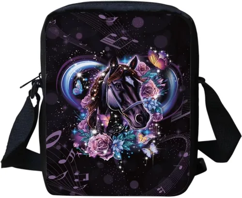 Vista 28 de HUGS IDEA Animales Cara Pequeña Crossbody Bolsos Bolso De Hombro Bandera estadounidense