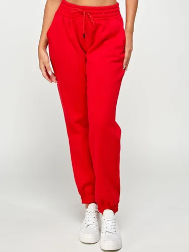 Vista 39 de IUUI Pantalones deportivos de cintura alta para mujer, con bolsillos, de algodón, holgados, atléticos